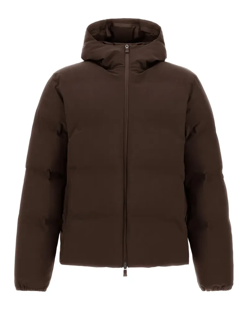 Herno Gesteppte Kapuzenjacke - Braun Braun
