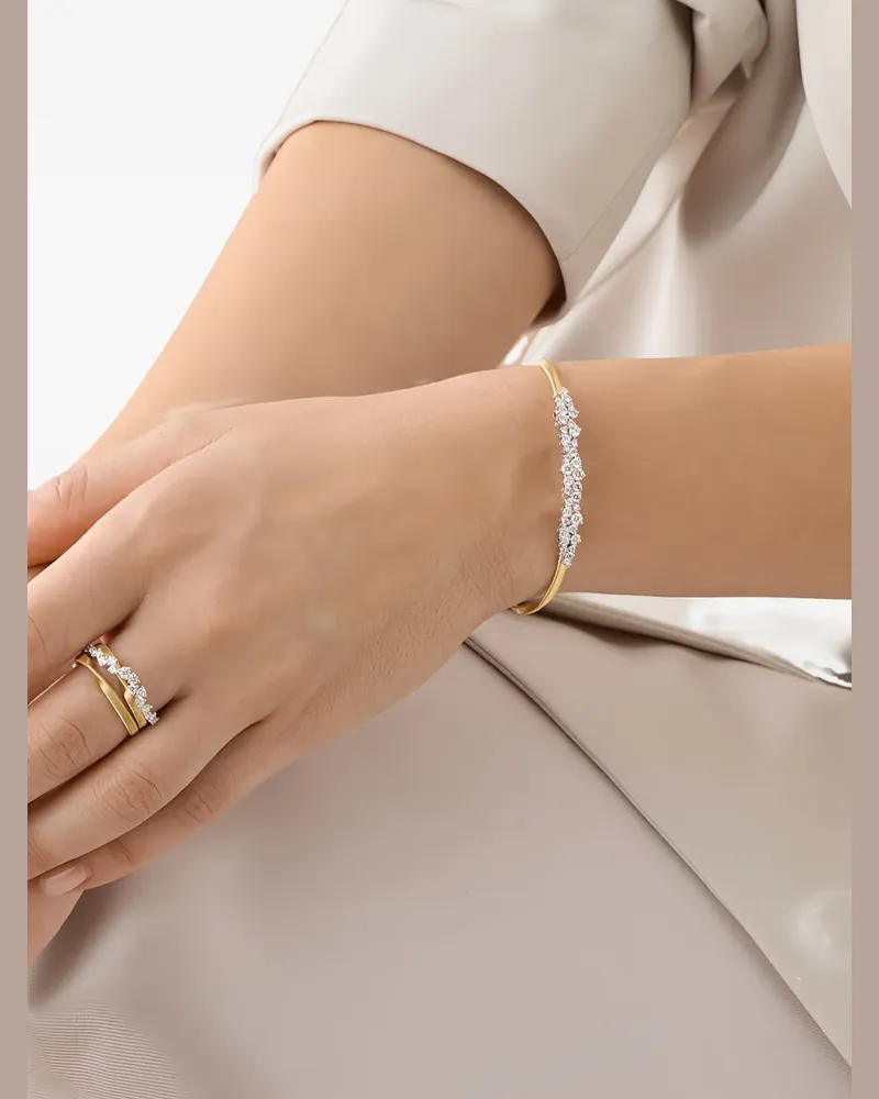 Marco Bicego diamond three-strand ring - Gold Gold