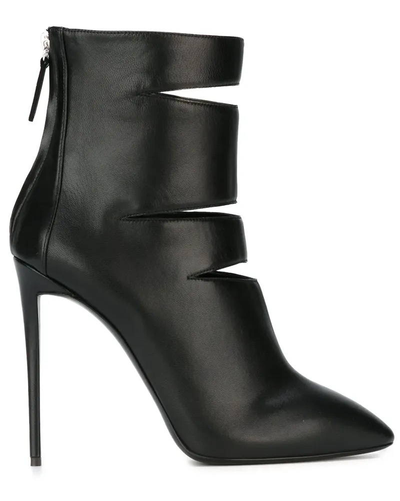 Giuseppe Zanotti Stiefel mit Cut-Outs - Schwarz Schwarz