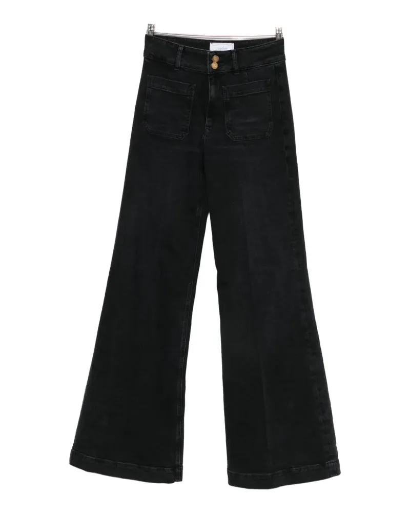Seafarer patch-pocket wide-leg jeans - Schwarz Schwarz