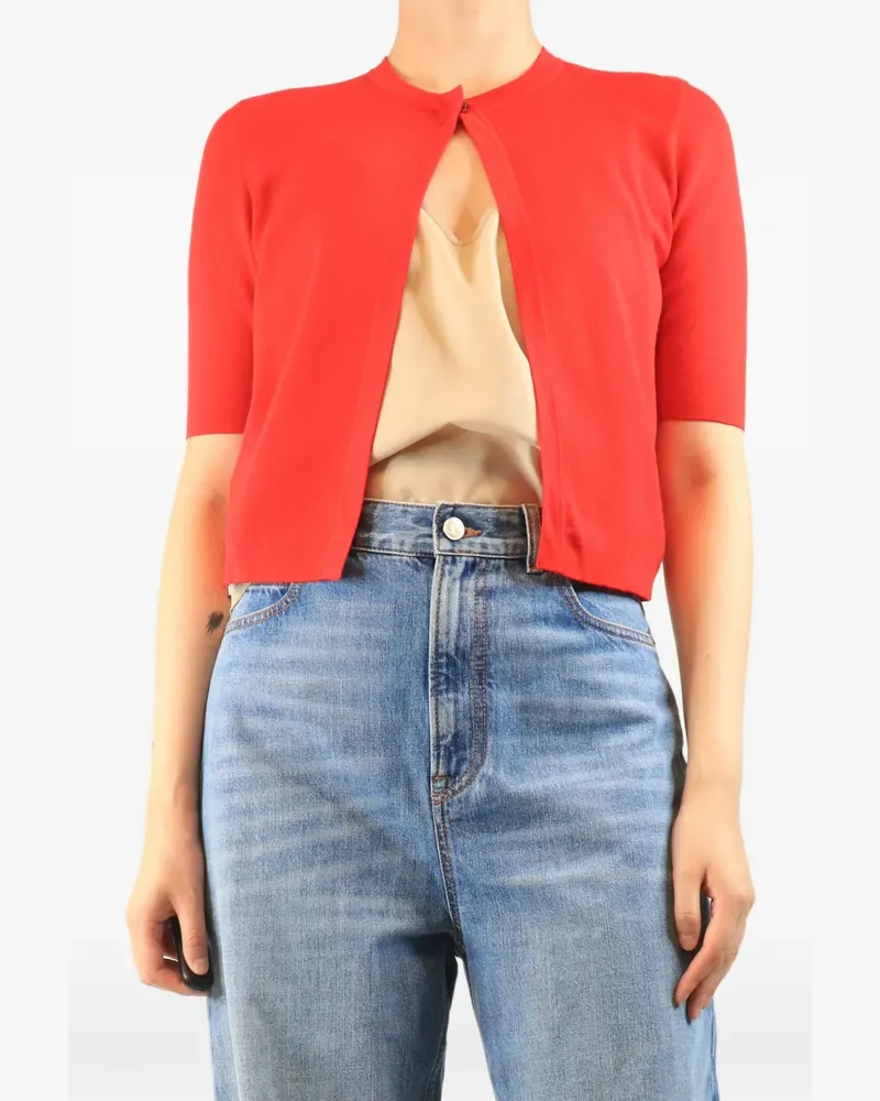 Akris Cropped-Cardigan - Rot Rot