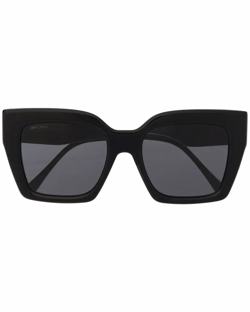Jimmy Choo Sonnenbrille mit Oversized-Gestell - Schwarz Schwarz