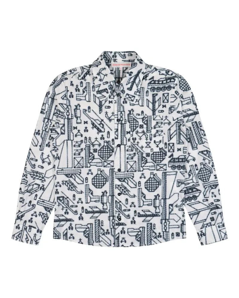 Walter van Beirendonck T-Shirt mit Brusttasche - Weiß Weiß