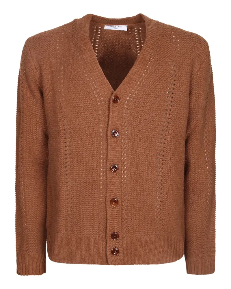 Daniele Fiesoli Cardigan aus Pointelle-Strick - Braun Braun
