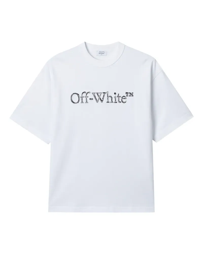OFF-WHITE logo-print short-sleeved T-shirt - Weiß Weiß