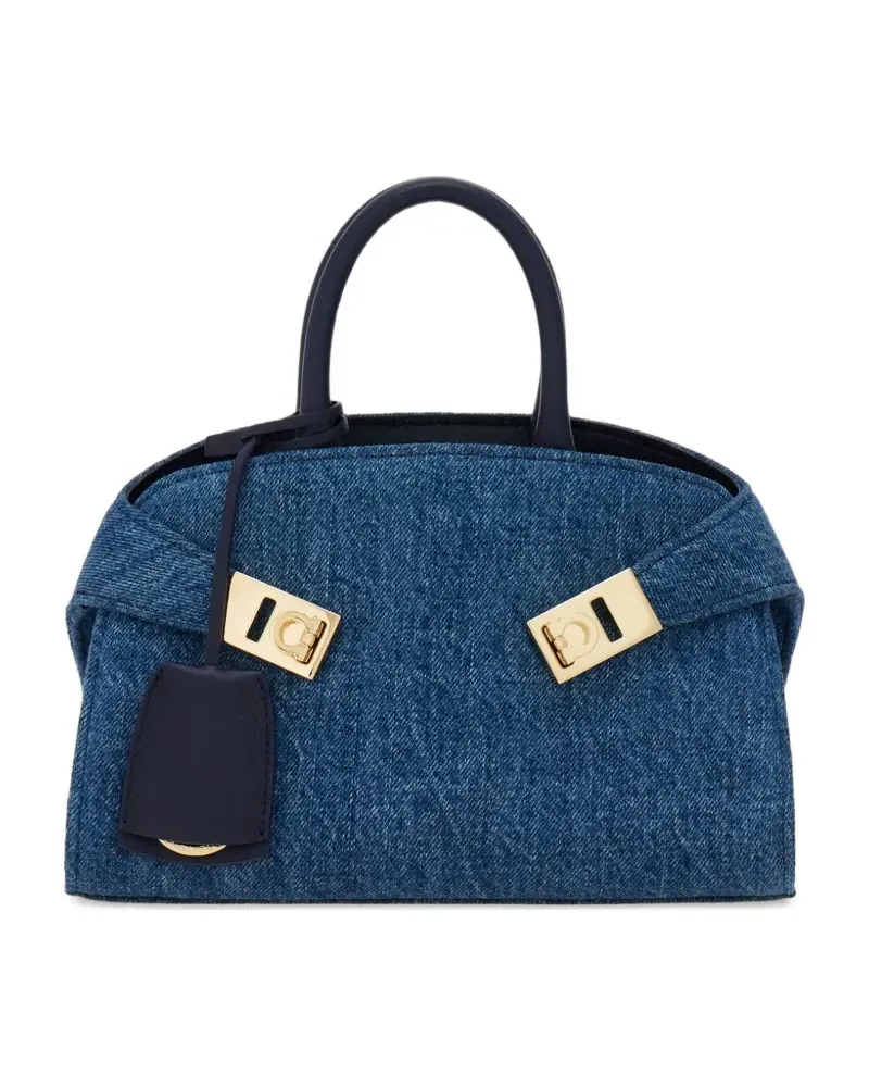 Ferragamo Kleine Hug Handtasche - Blau Blau