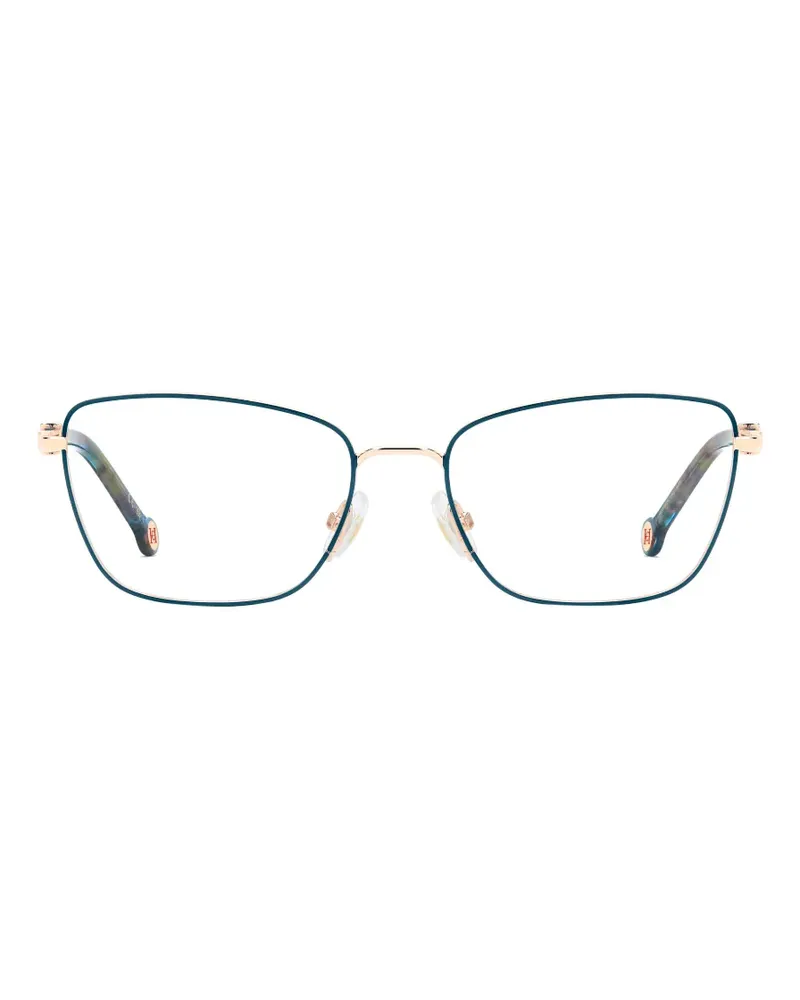 Carolina Herrera New York Brille mit geometrischem Gestell - Grün Grün