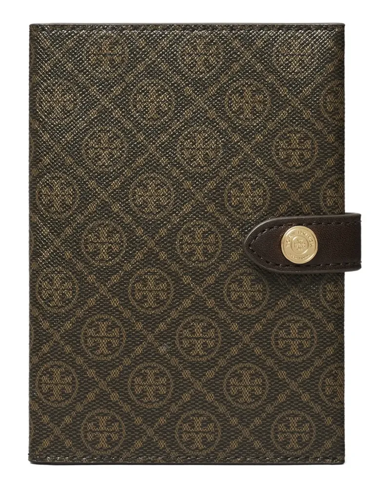 Tory Burch Passetui mit Monogramm - Braun Braun