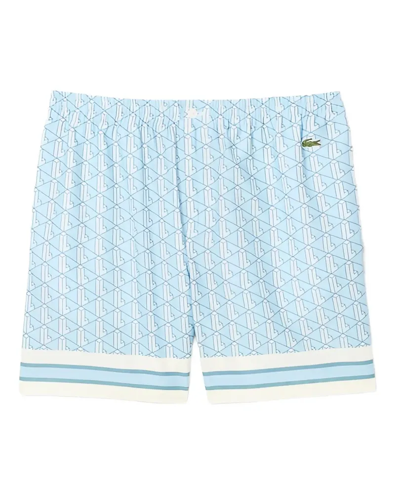 Lacoste Shorts mit Logo-Stickerei - Blau Blau