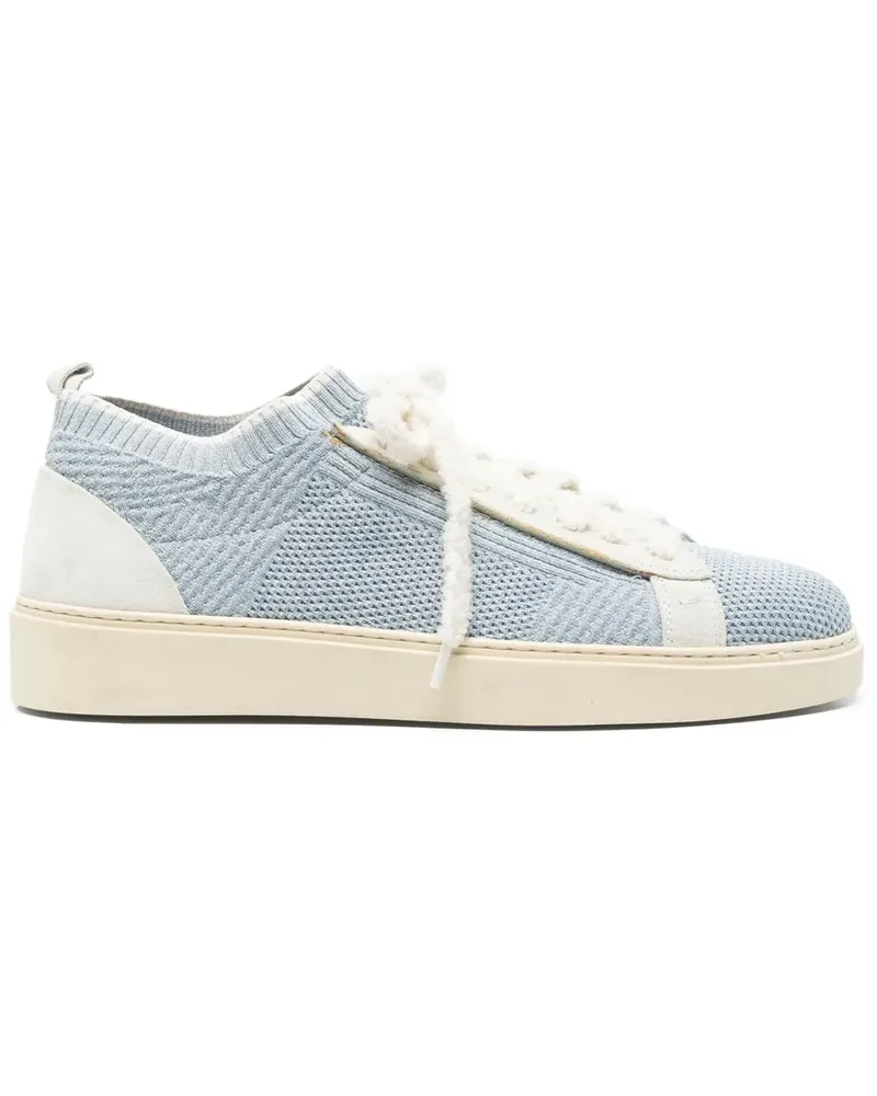 Eleventy Sneakers mit gestricktem Obermaterial - Blau Blau