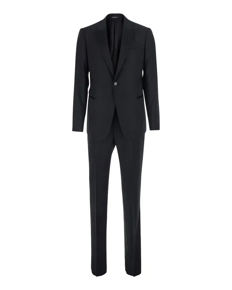 Emporio Armani Einreihiger Anzug - Schwarz Schwarz