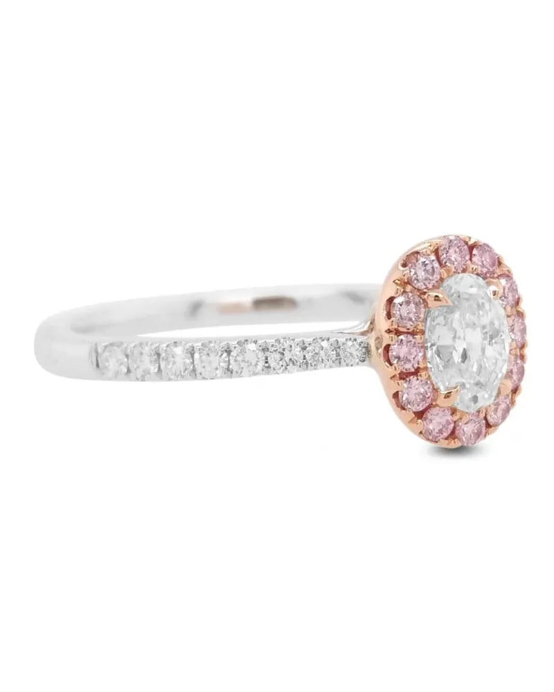 HYT Jewelry 18kt Weißgoldring mit Diamanten - Silber Silber