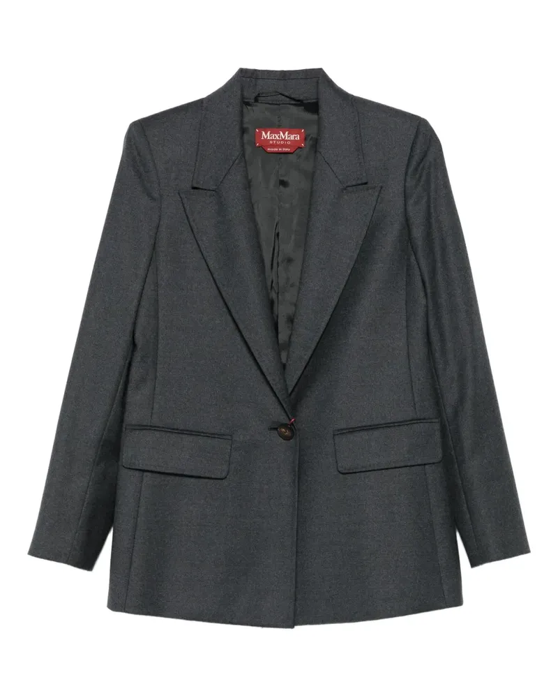 Max Mara Einreihiges Sakko - Grau Grau