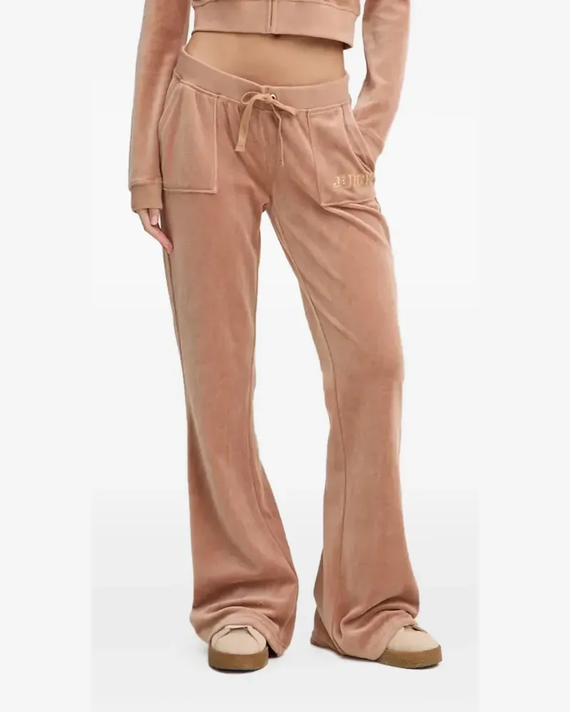 Juicy Couture flap-pocket embellished trousers - Nude Nude
