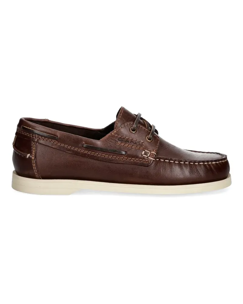 Gant leather boat shoes - Braun Braun