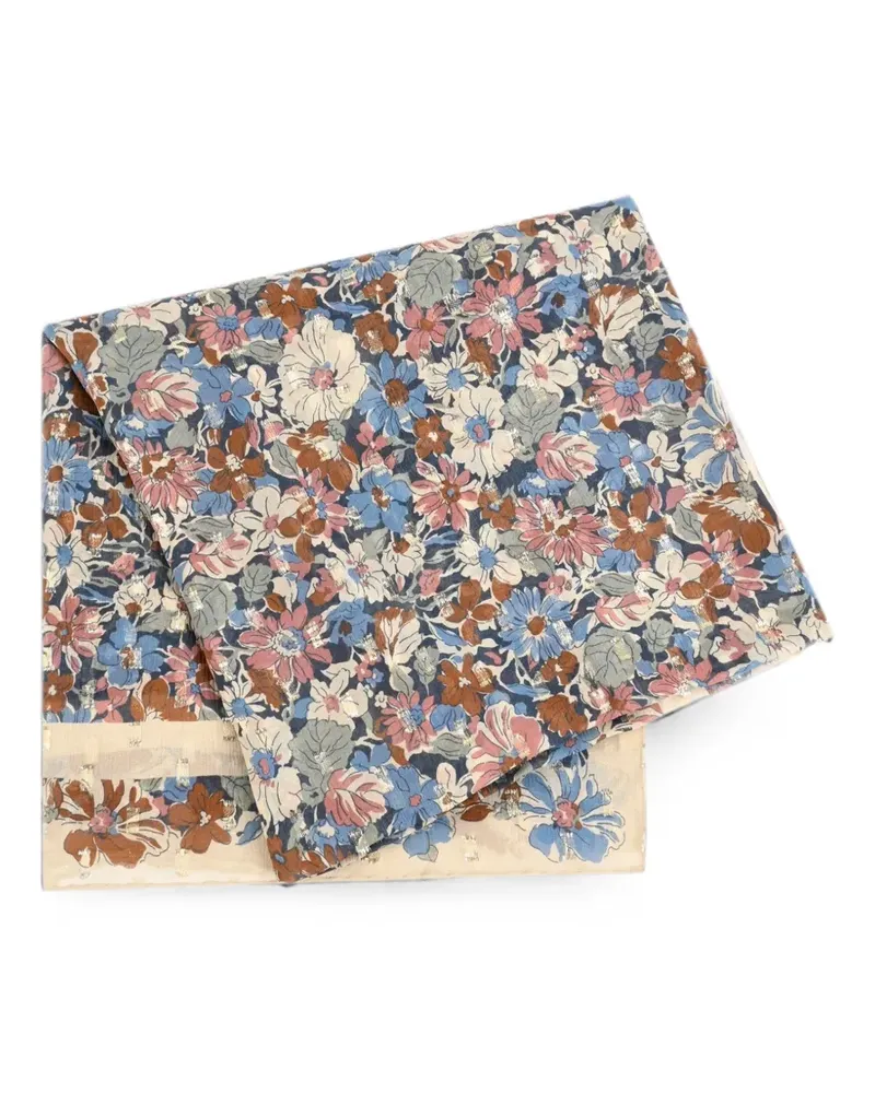 Valentino Garavani Schal mit Blumenprint - Blau Blau