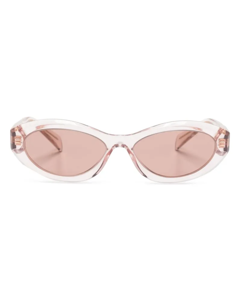 Prada 26ZS Sonnenbrille mit ovalem Gestell - Rosa Rosa