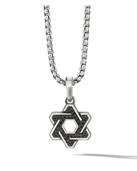 David Yurman Deco Star of David Sterlingsilber-Anhänger Silber