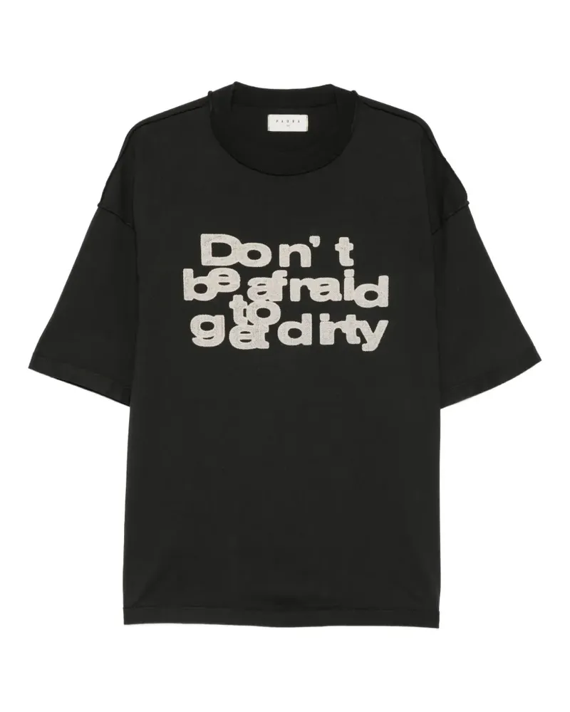 PAURA Costa oversized T-shirt - Schwarz Schwarz