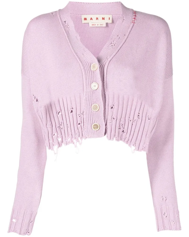 Marni Cardigan mit V-Ausschnitt - Rosa Rosa