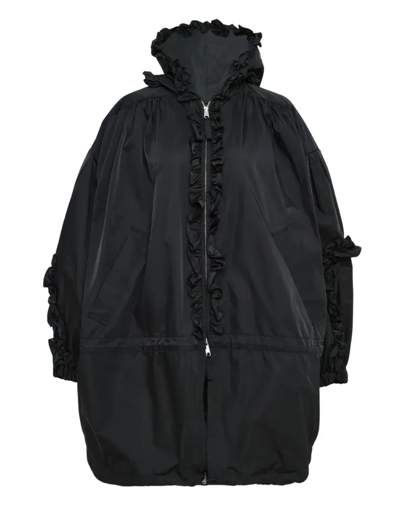 ENFÖLD zip-fastening coat - Schwarz Schwarz