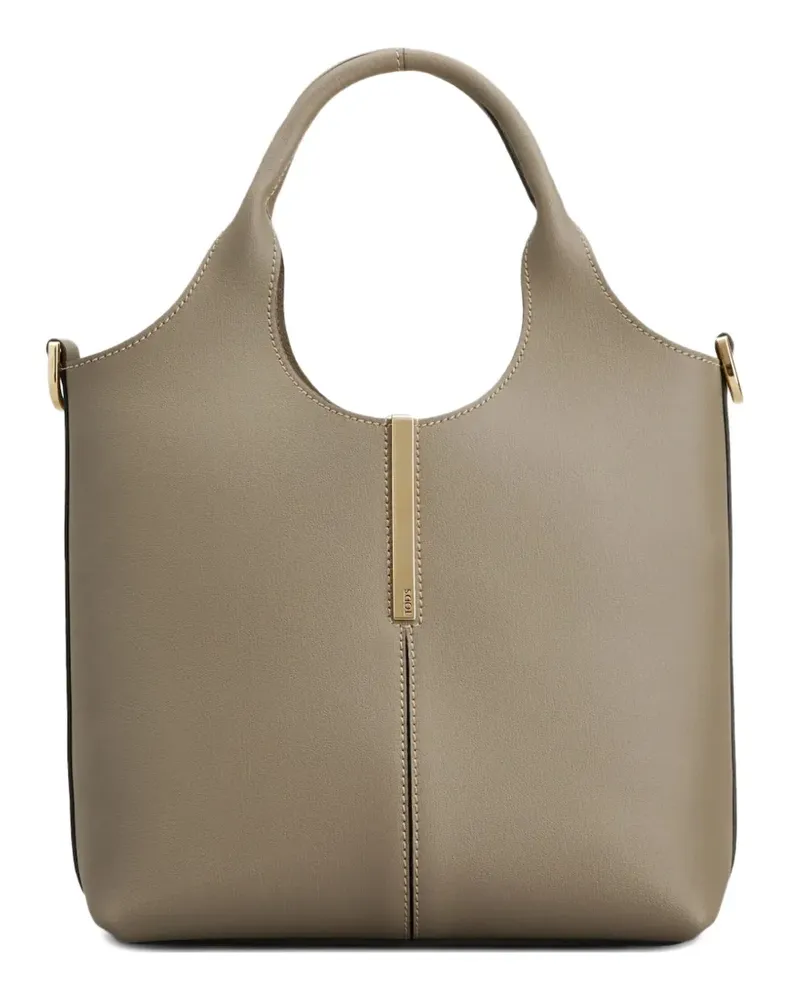 TOD'S Tote Bag mit Stegdetail - Nude Nude