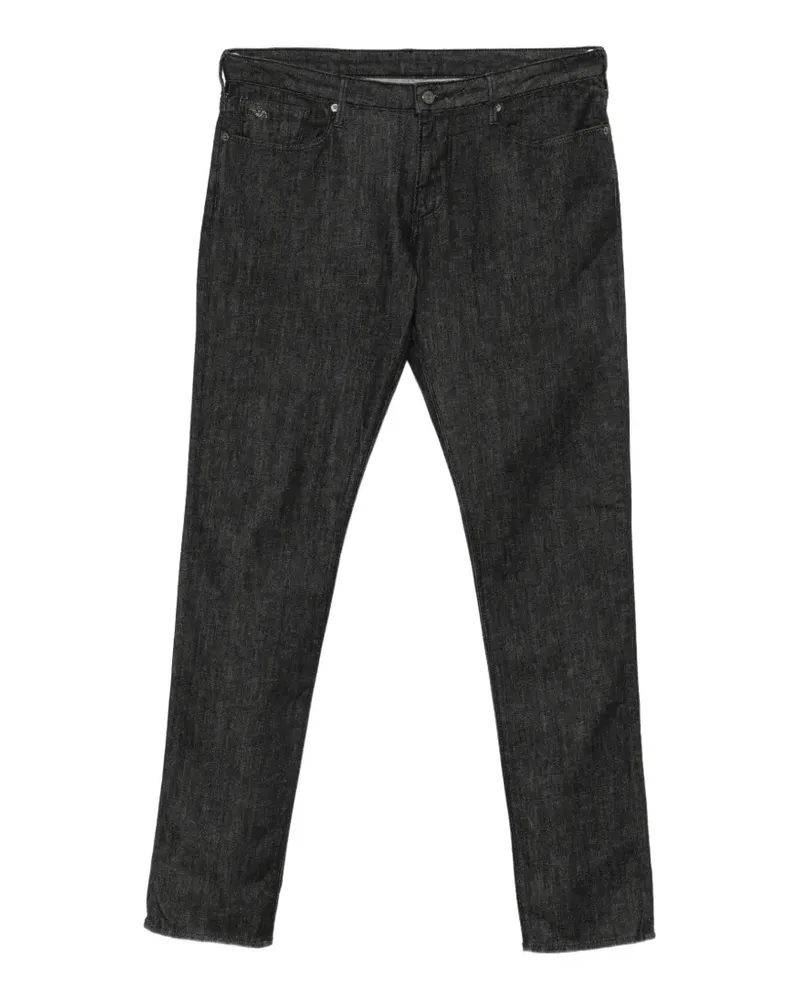 Emporio Armani Jeans mit Logo-Schild - Schwarz Schwarz