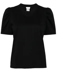 Noir Kei Ninomiya T-Shirt mit Puffärmeln Schwarz