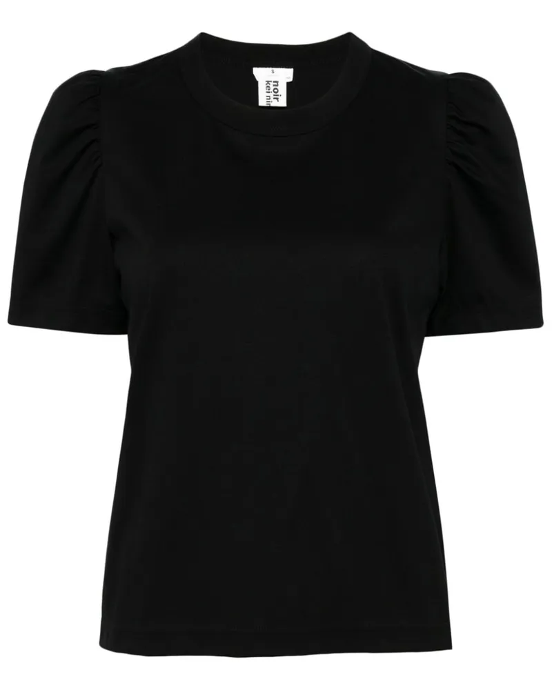 Noir Kei Ninomiya T-Shirt mit Puffärmeln Schwarz