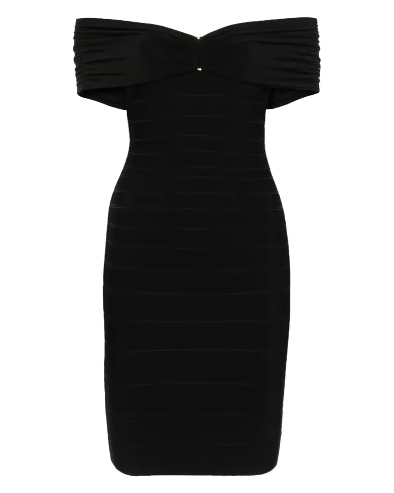 Hervé Léger Celine Minikleid - Schwarz Schwarz