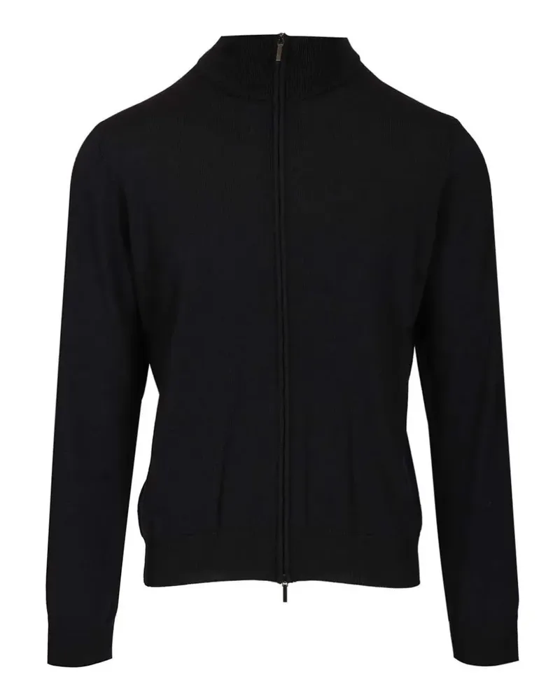 Al Duca D’Aosta 1902 zip-up cardigan - Schwarz Schwarz