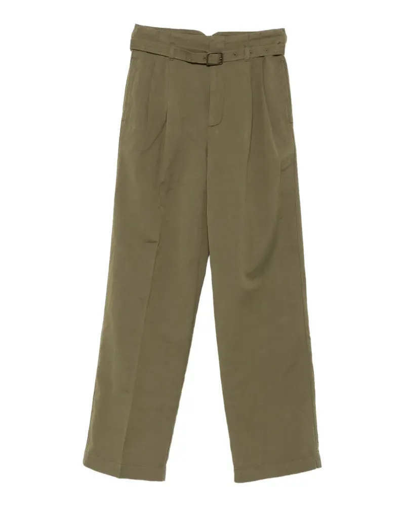 Ralph Lauren Plissierte Hose mit Gürtel - Grün Grün