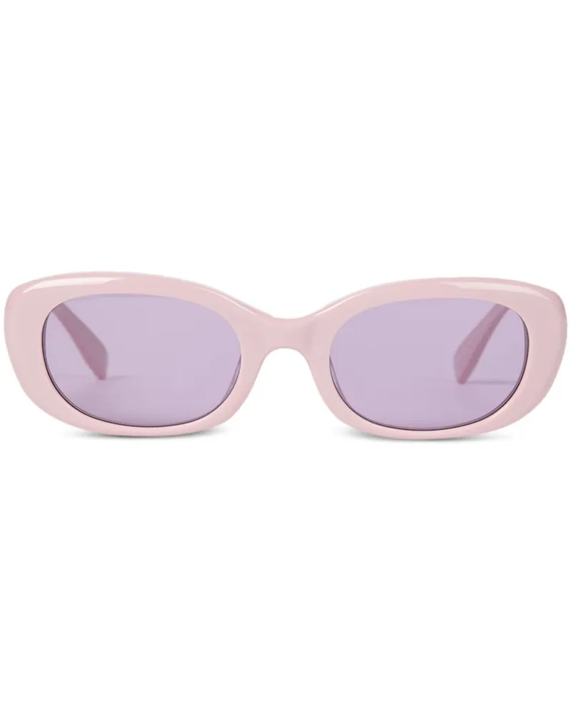Viktor & Rolf Sonnenbrille mit ovalem Gestell - Rosa Rosa