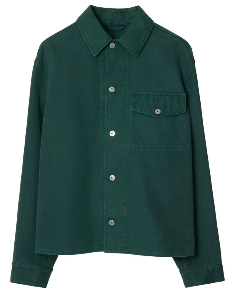 Burberry Jacke mit EKD-Stickerei - Grün Grün