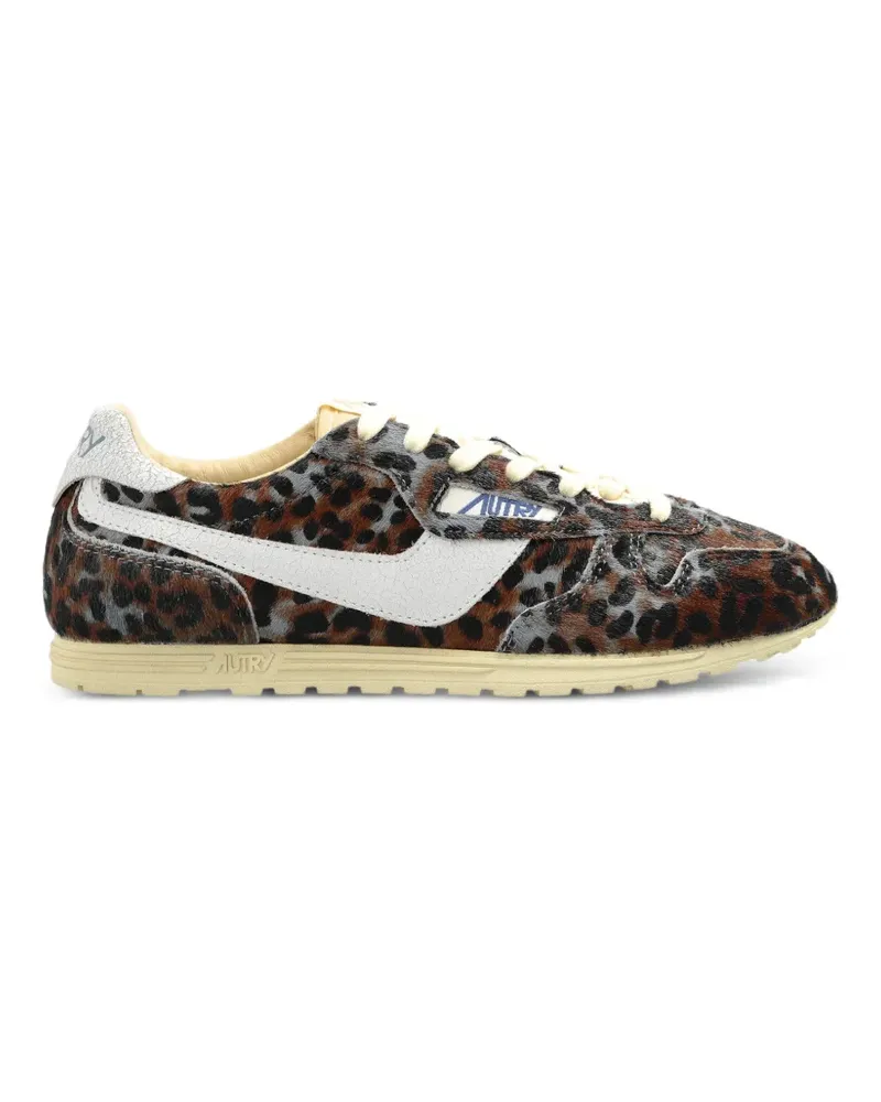 AUTRY Windspin Sneakers mit Leopardenprint - Braun Braun