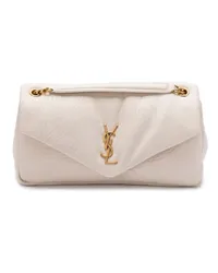 Saint Laurent Schultertasche aus Leder Nude