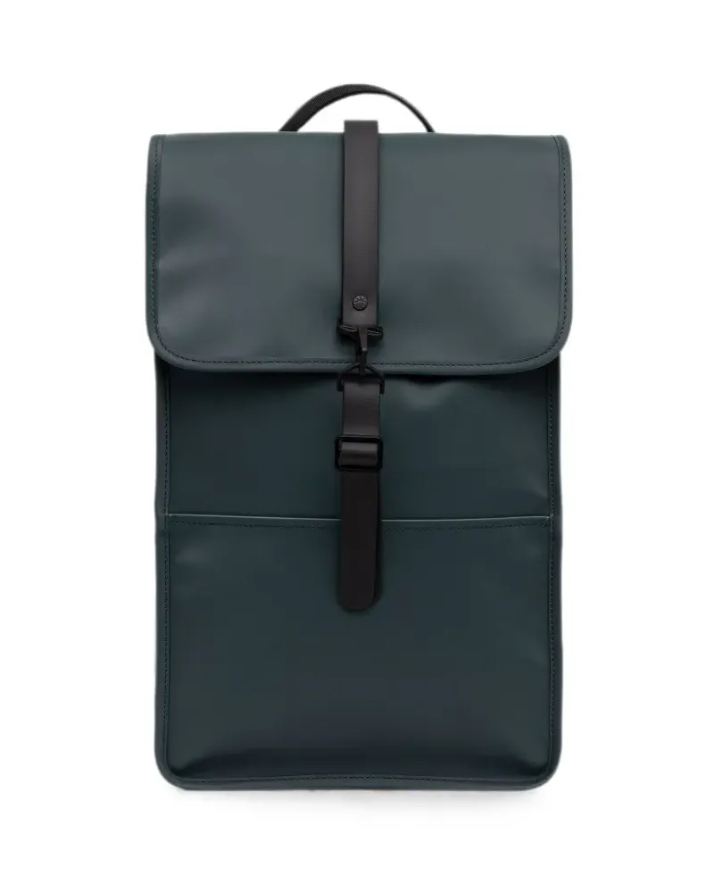 RAINS carabiner-fastening flap backpack - Blau Blau