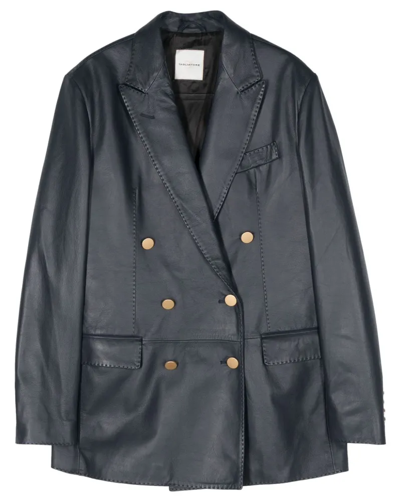 Tagliatore Doppelreihiger Blazer - Blau Blau