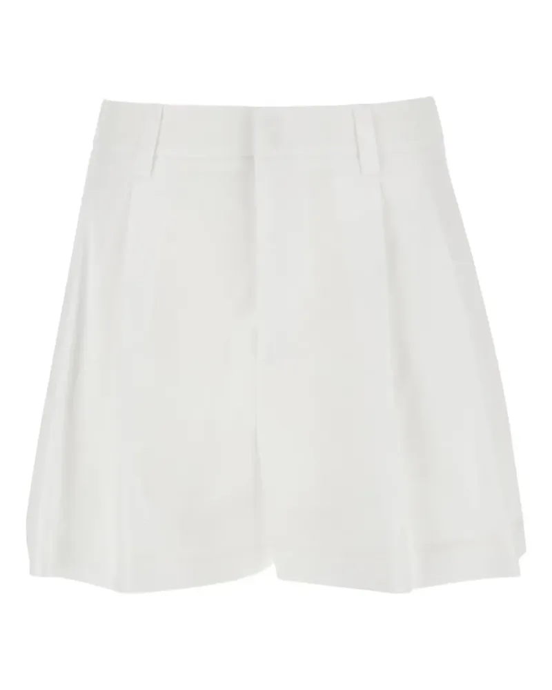Federica Tosi pleat-detail shorts - Weiß Weiß