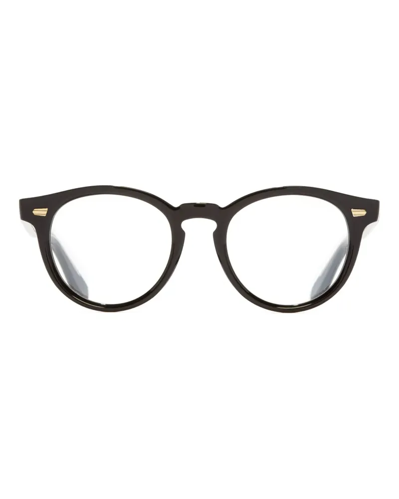 Cutler and Gross Brille mit rundem Gestell - Schwarz Schwarz