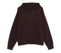 Hoodie mit Logo-Prägung - Violett