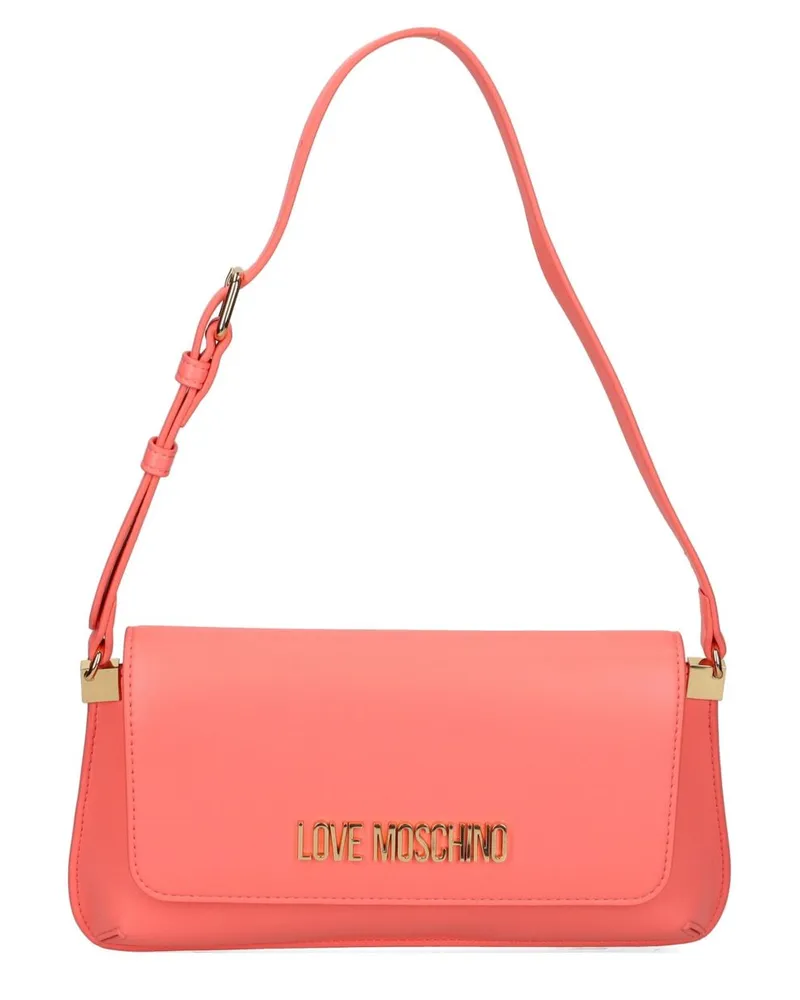 Moschino Schultertasche mit Logo - Rot Rot