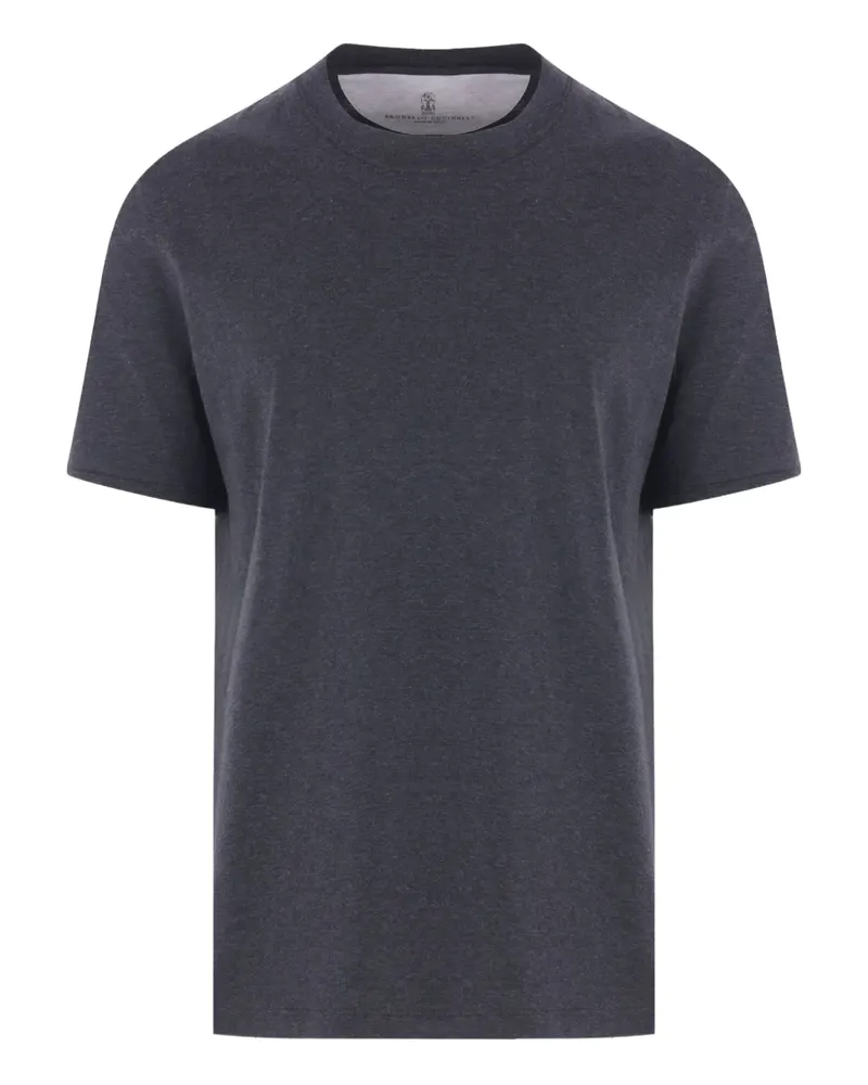 Brunello Cucinelli T-Shirt mit Rundhalsausschnitt - Grau Grau