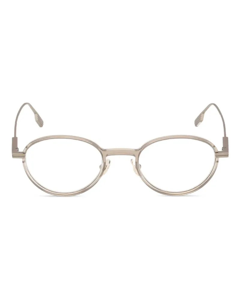 Ermenegildo Zegna round-frame glasses - Grau Grau
