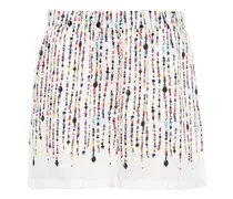 Shorts mit Perlen-Print