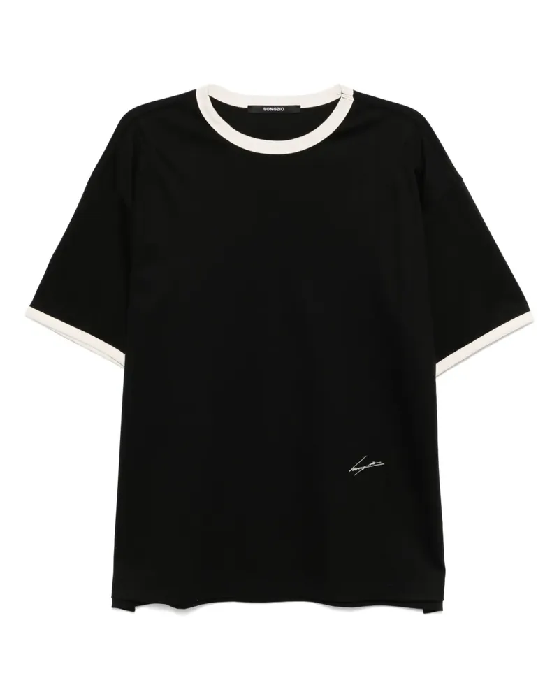 SONGZIO Charlot Paris T-Shirt - Schwarz Schwarz