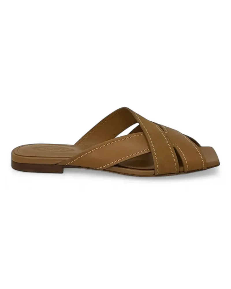 TOD'S crisscross strap sandals - Braun Braun