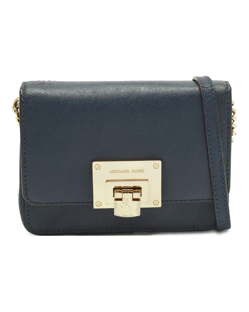 Michael Kors Tina leather mini bag - Blau Blau