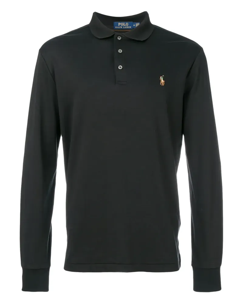 Ralph Lauren Langärmeliges Poloshirt - Schwarz Schwarz