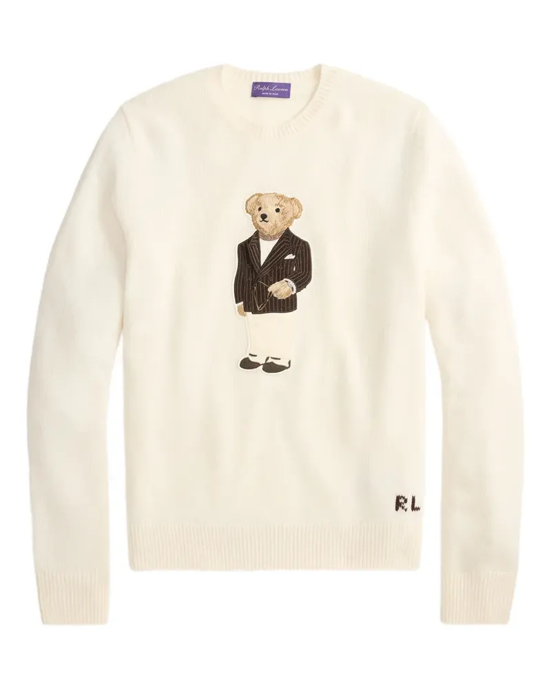 Ralph Lauren signature Teddy Bear motif crew-neck sweater - Nude Nude